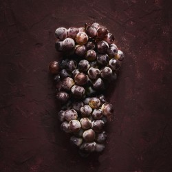 A bunch of grapes