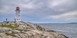 Alone at Peggys Cove.