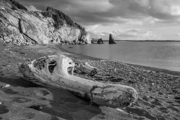 La Presquile in black and white by Michel Soucy