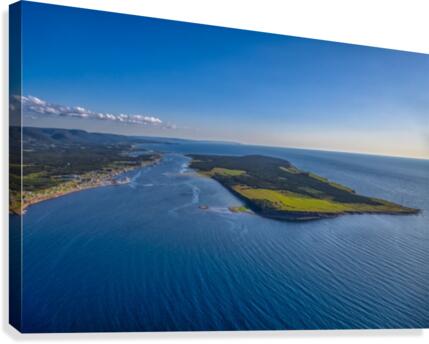 Cheticamp Aerial  Canvas Print