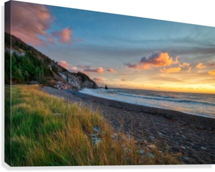 Sunset Relief Canvas Print