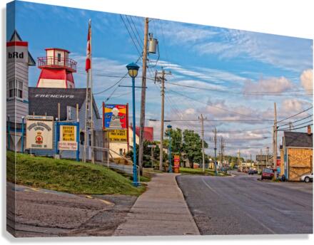 Cheticamp - Main Street Canvas Print