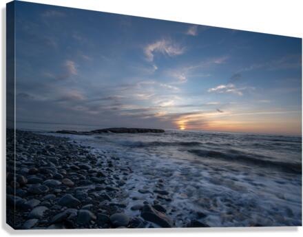 Blues and Rocks  Canvas Print