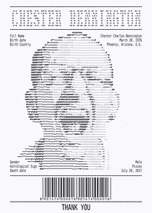 Receipt Art – Chester Bennington