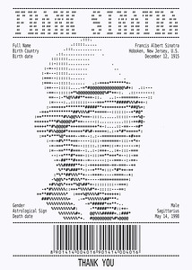 Receipt Art – Frank Sinatra