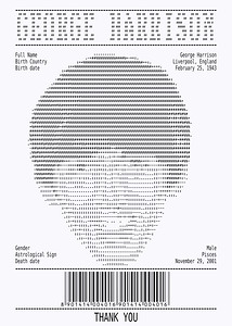 Receipt Art – George Harrison