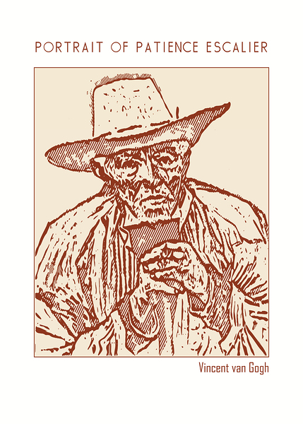 Portrait of Patience Escalier   Vincent van Gogh. by Doa Project