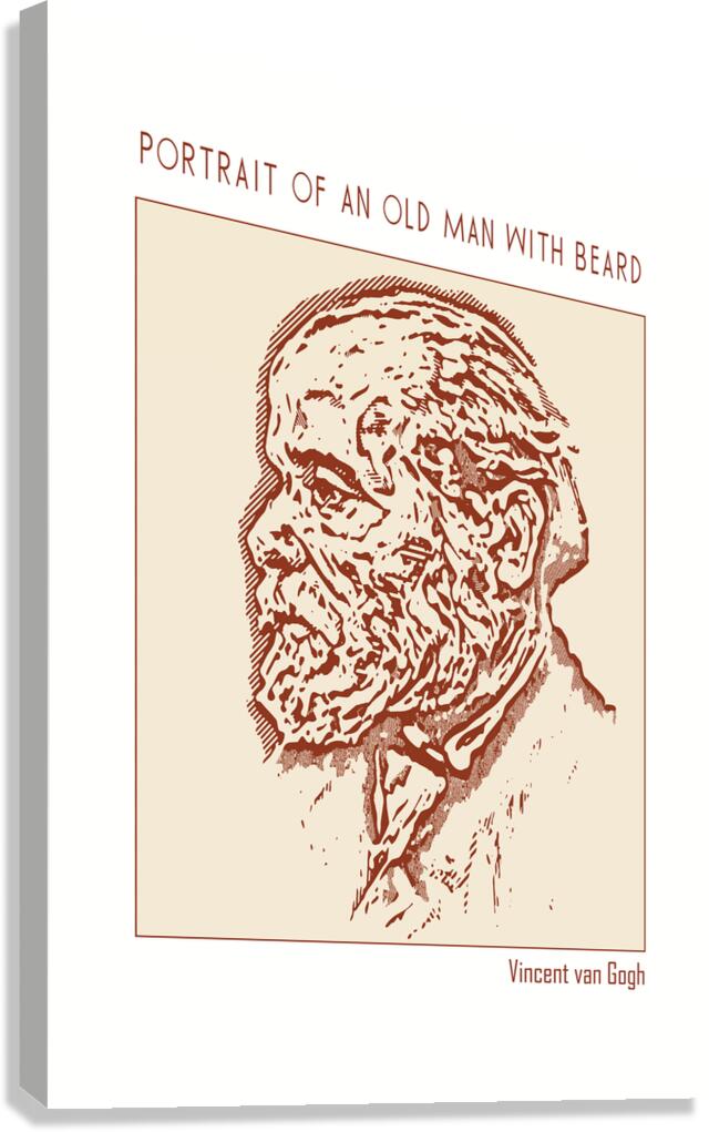 Portrait of an Old Man with Beard – Vincent van Gogh Canvas Print