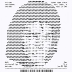 Receipt Art - Michael Jackson