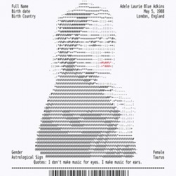 Receipt Art – Adele  