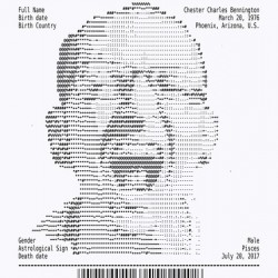 Receipt Art – Chester Bennington