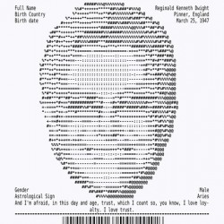 Receipt Art – Elton John