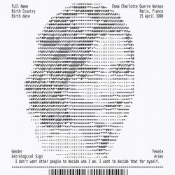 Receipt Art – Emma Watson
