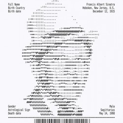 Receipt Art – Frank Sinatra