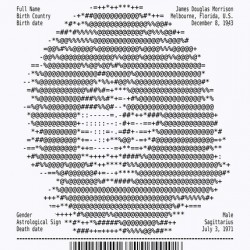 Receipt Art – Jim Morrison