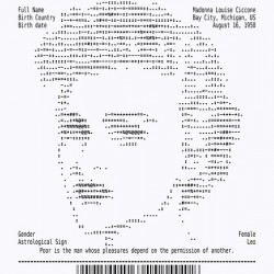 Receipt Art – Madonna