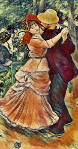 Dance at Bougival 1882–1883  pastel