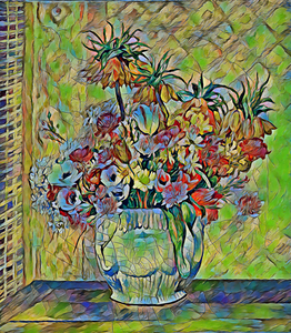 Still Life Flowers 1885 pastel