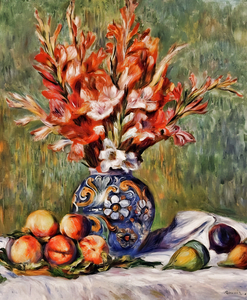 renoir flowers and fruit