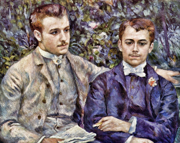Portrait of Charles and Georges Durand Ruel 1882.  Print