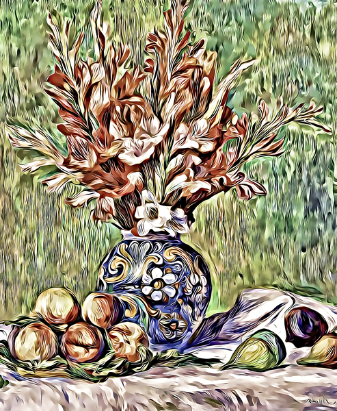 renoir flowers and fruit dig2 Print