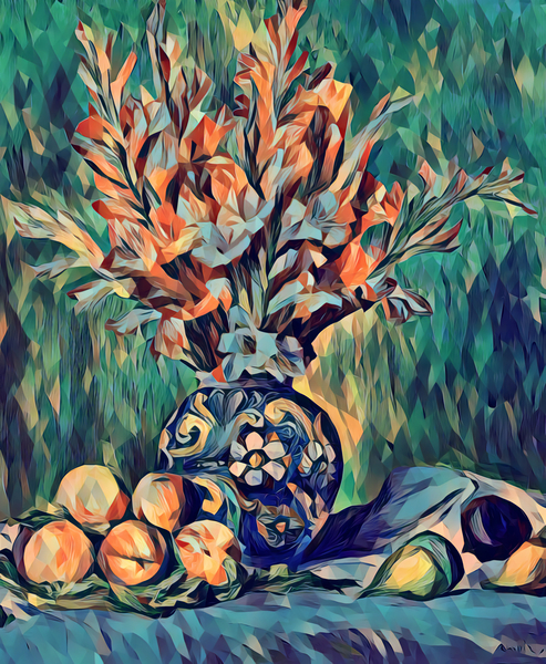 renoir flowers and fruit poly  Print