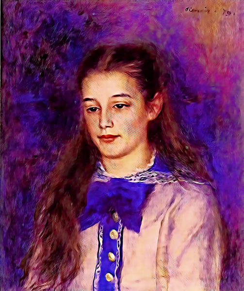 renoir portrait of therese dig  Print