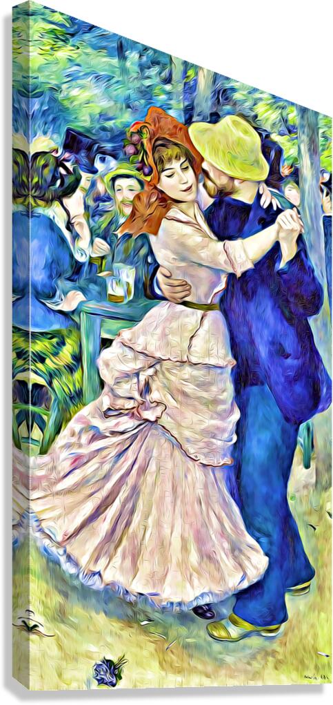 Dance at Bougival 1882–1883 digitized Canvas Print