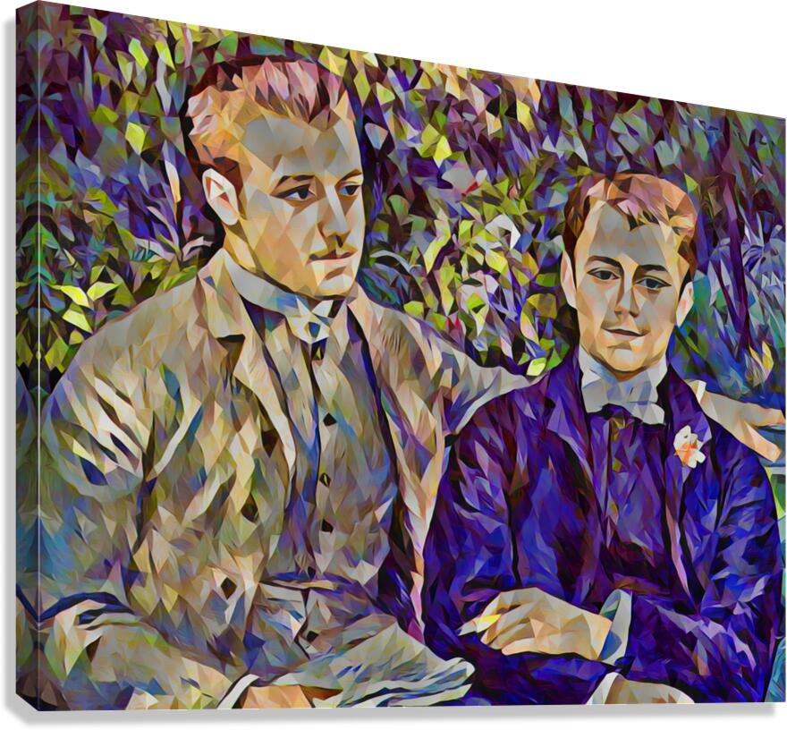 Portrait of Charles and Georges Durand Ruel 1882  Canvas Print