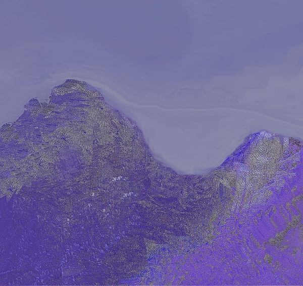 wind over the mountains Print