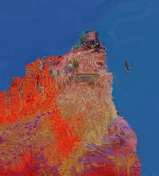 rock fall Print
