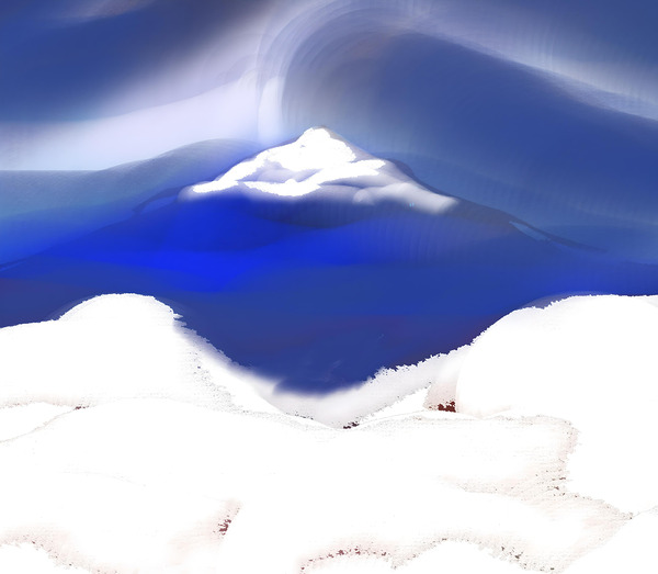 winter mountain Print