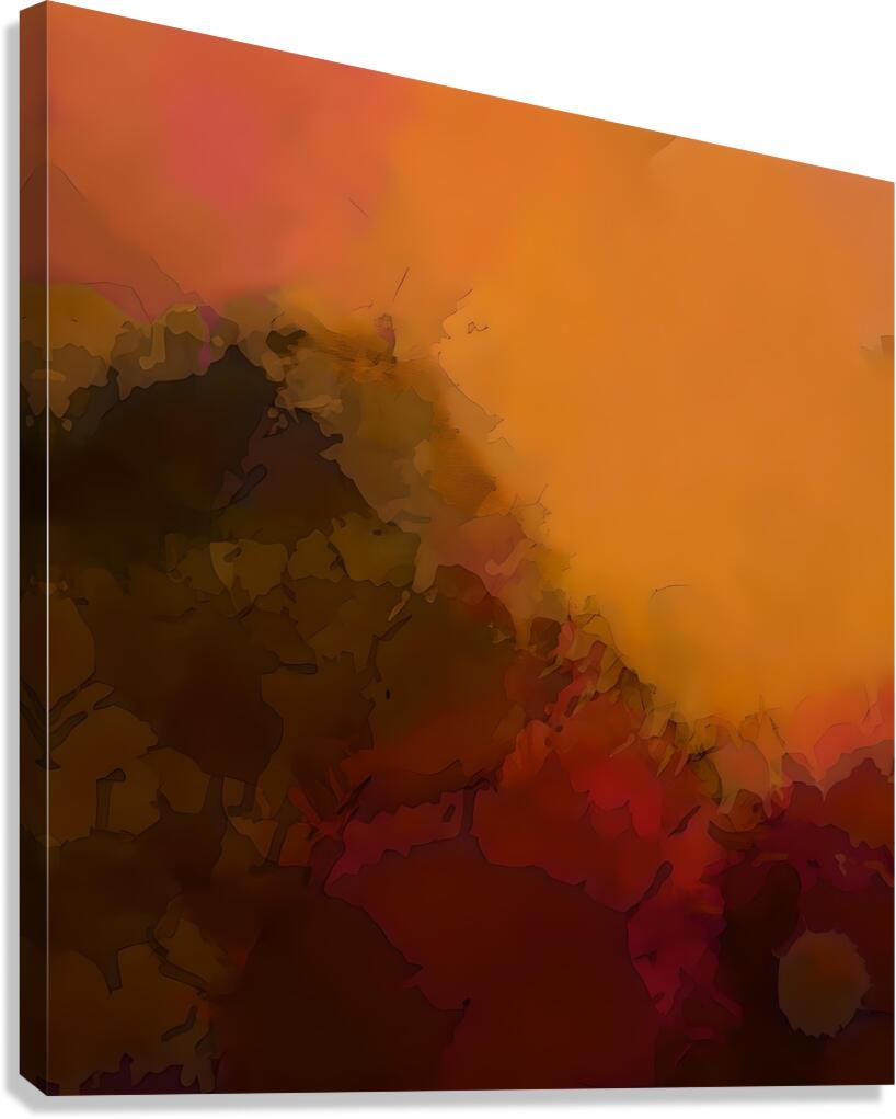 yellow mountain Canvas Print