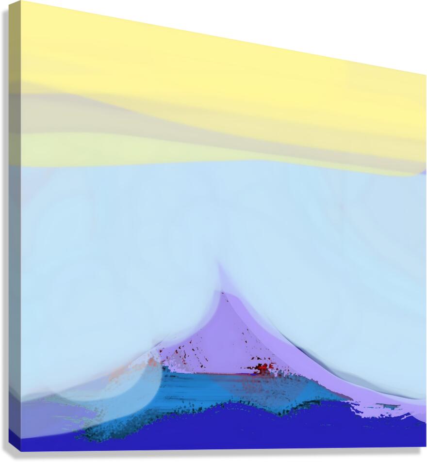 blue spurt Canvas Print
