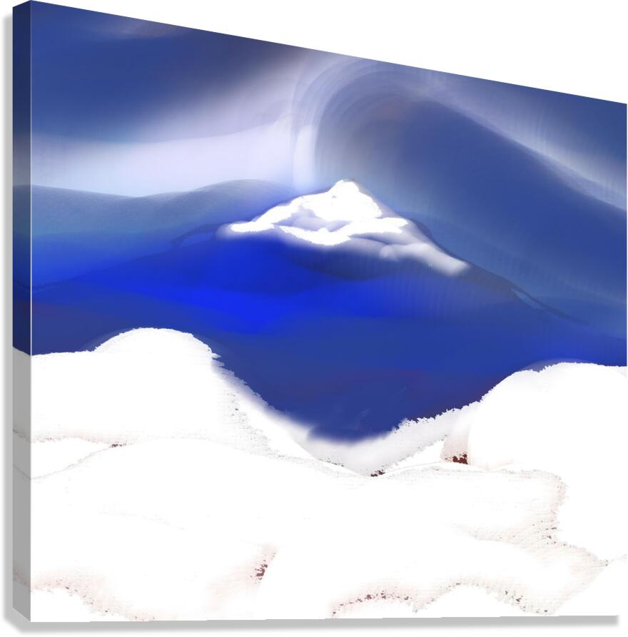 winter mountain Canvas Print