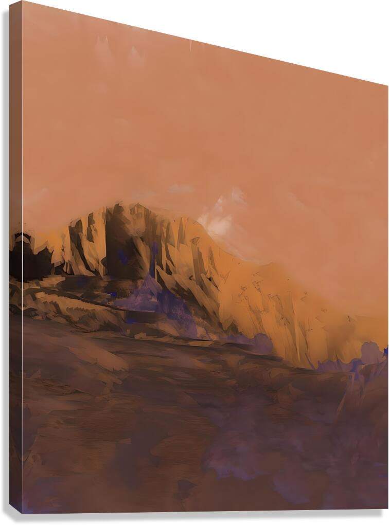 peach sky Canvas Print