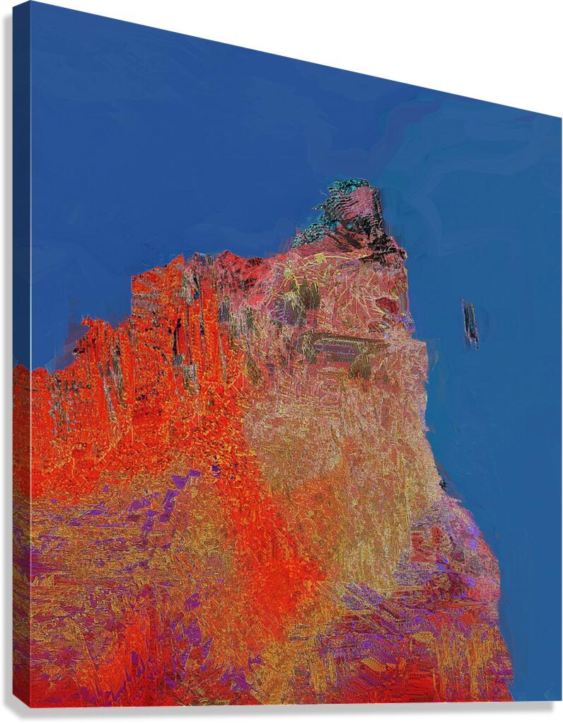 rock fall Canvas Print