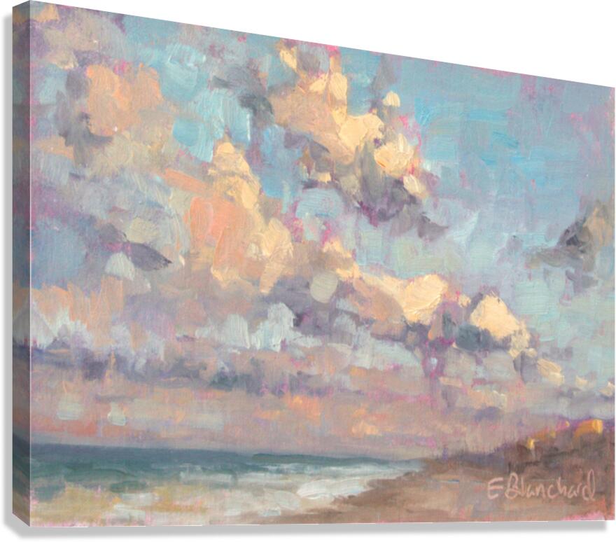 CloudsatBeach Canvas Print