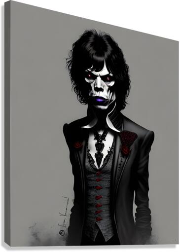 Mick Jagger gothic Canvas Print