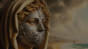 Young Saint Lucy at a Beach