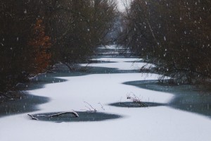 Snow in the Fæstningskanalen
