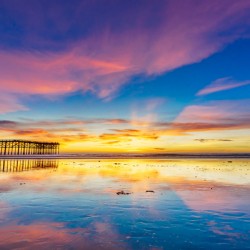 crystalclearpierSunset
