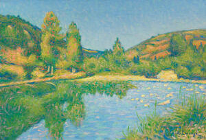 ACHILLE LAUGE 1861 1944 The Aude at the exit of