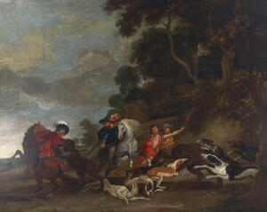 After Sir Peter Paul Rubens The bear hunt