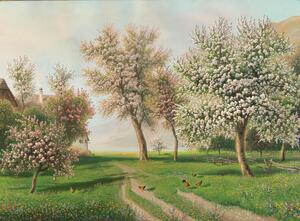 Alois Tott Vienna 1870–1939 Blooming trees