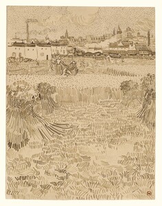 Arles  View from the Wheatfields 1888 Vincent van