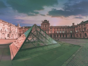 Brown Concrete Building Under Blue Sky  Paris   Surreal Art by Ahmet Asar
