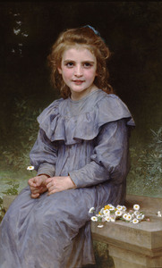 Daisies 1894  by William Adolphe Bouguereau