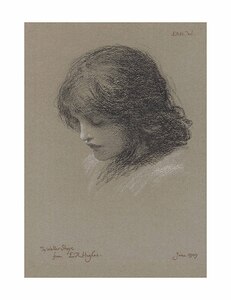 Edward Robert Hughes R.W.S 1851 1914 Head study o