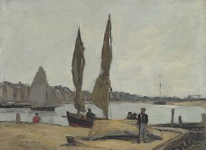 Eugene Boudin 1824 1898 The port of Trouville.jp